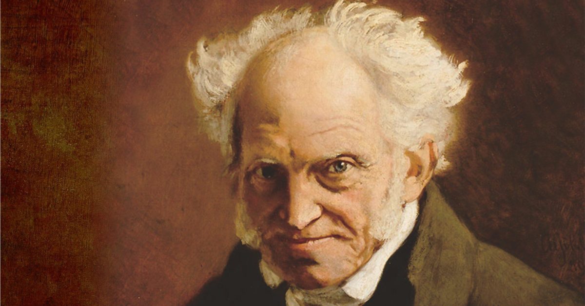 Potret klasik Arthur Schopenhauer, filsuf Jerman terkenal.