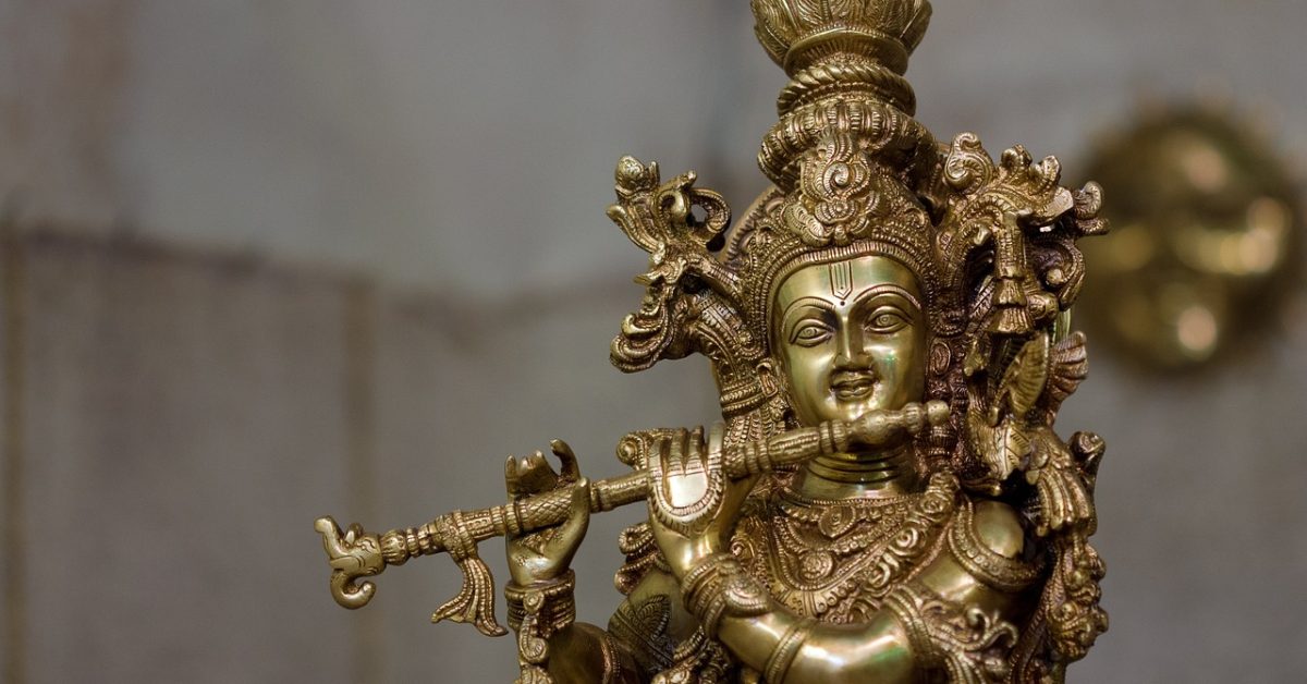 Patung Dewa Krishna Patung Dewa Krishna, salah satu dewa utama dalam agama Hindu.