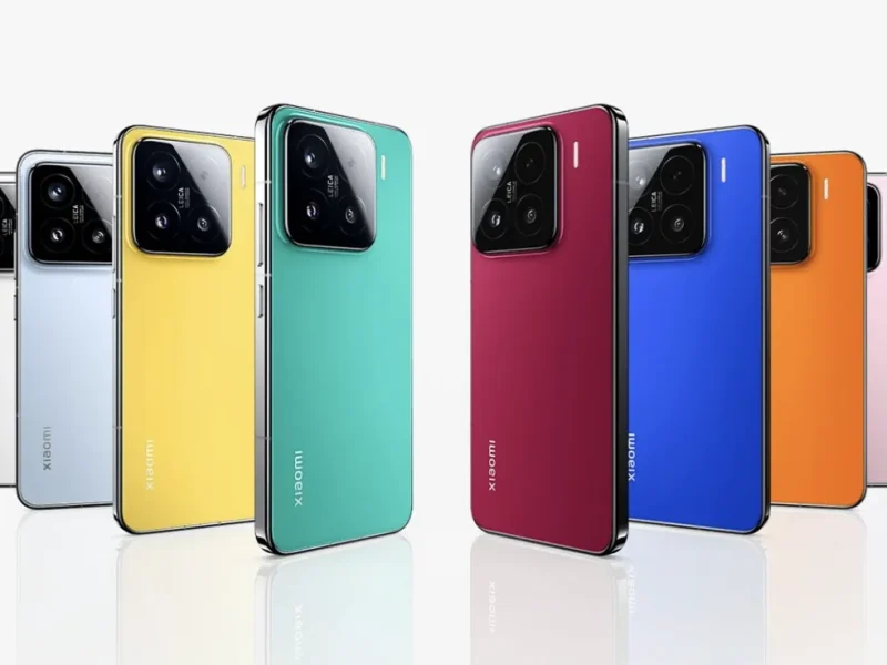 Berbagai pilihan warna smartphone Xiaomi 15 yang modern dan stylish.